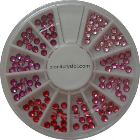 Swarovski Hotfix Crystals SS10 Red & Pink Color Pack