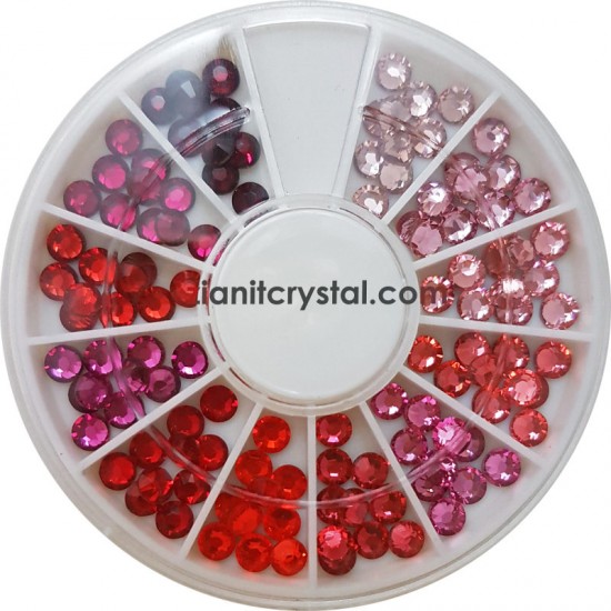 Swarovski Hotfix Crystals SS16 Red & Pink Color Pack