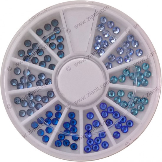 Swarovski Hotfix Crystals SS10 Blue Color Pack