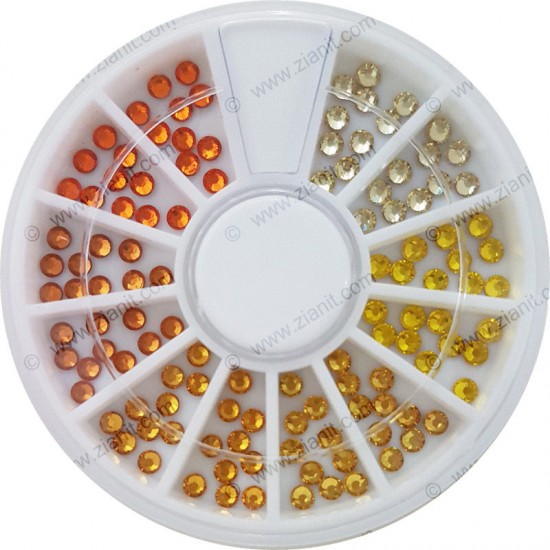 Swarovski Hotfix Crystals SS10 Yellow & Orange Color Pack