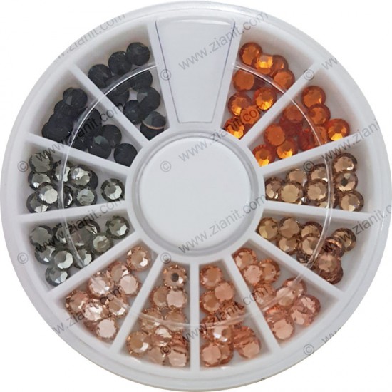 Swarovski Hotfix Crystals SS16 Black & Brown Color Pack Swarovski Hotfix Crystals SS16 Black & Brown Color Pack