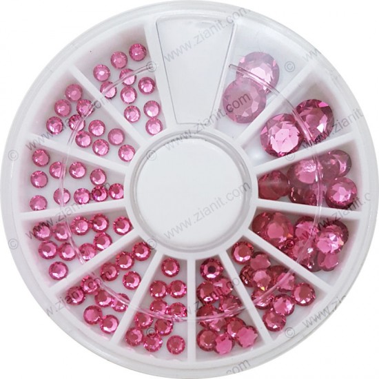 Swarovski Hotfix Crystals Rose Color Multi-size Pack