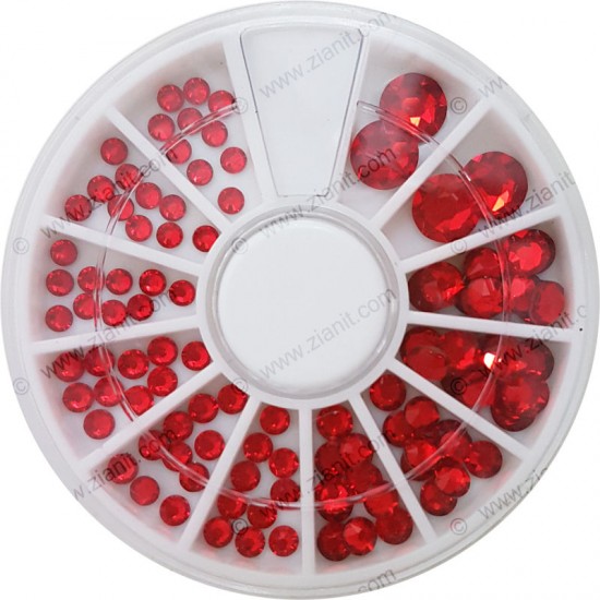 Swarovski Hotfix Crystals Light Siam Color Multi-size Pack