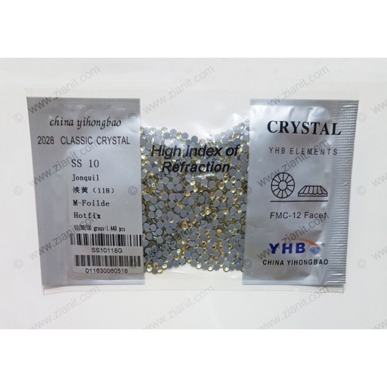 YHB Hotfix Crystals SS10 Jonquil 1440 pcs YHB Hotfix Crystals SS10 Jonquil 1440 pcs