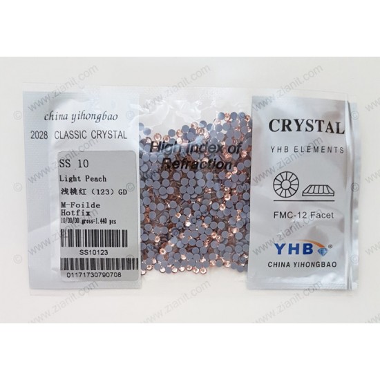 YHB Hotfix Crystals SS10 Light Peach 1440 pcs YHB Hotfix Crystals SS10 Light Peach 1440 pcs
