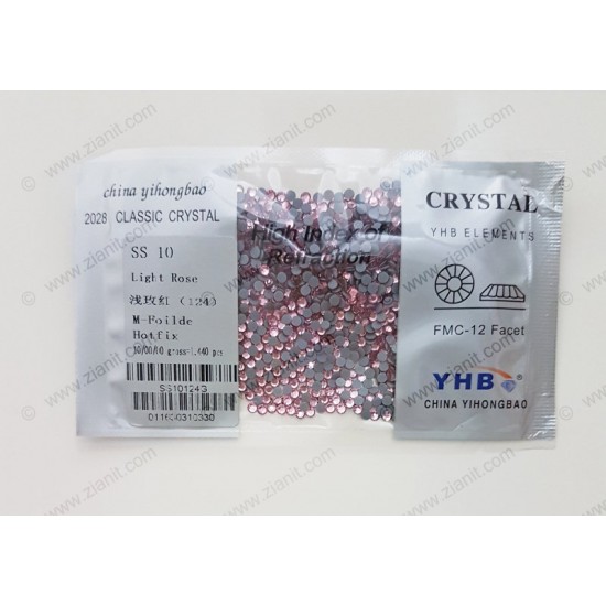 YHB Hotfix Crystals SS10 Light Rose 1440 pcs YHB Hotfix Crystals SS10 Light Rose 1440 pcs