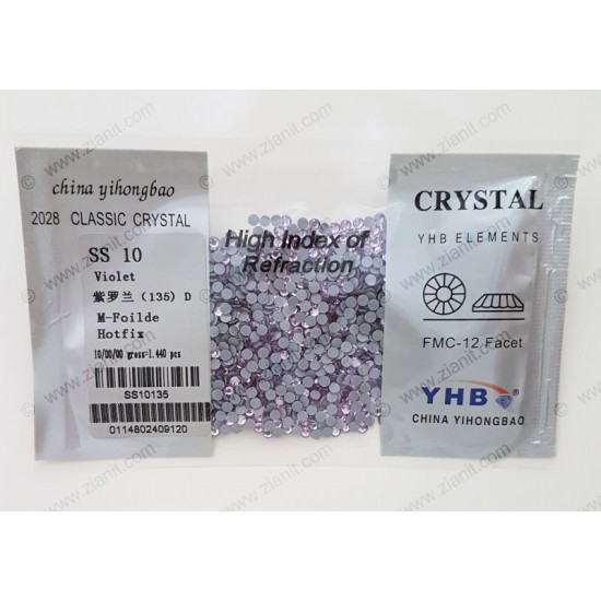 YHB Hotfix Crystals SS10 Violet 1440 pcs