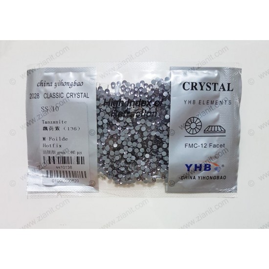 YHB Hotfix Crystals SS10 Tanzanite 1440 pcs