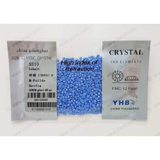 YHB Hotfix Ceramic Pearl SS10 Cobalt 1440 pcs