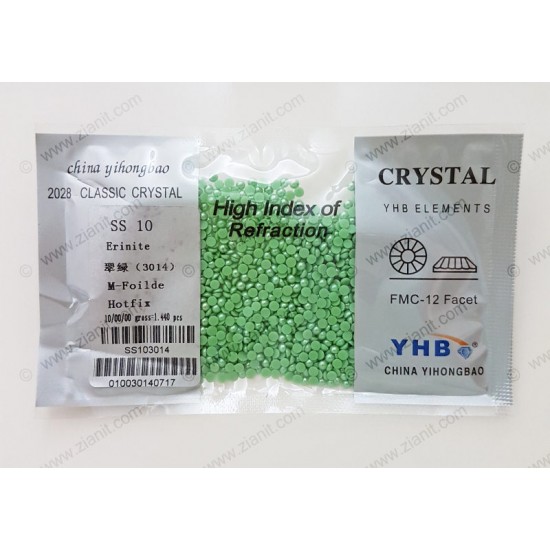 YHB Hotfix Ceramic Pearl SS10 Erinite 1440 pcs YHB Hotfix Ceramic Pearl SS10 Erinite 1440 pcs