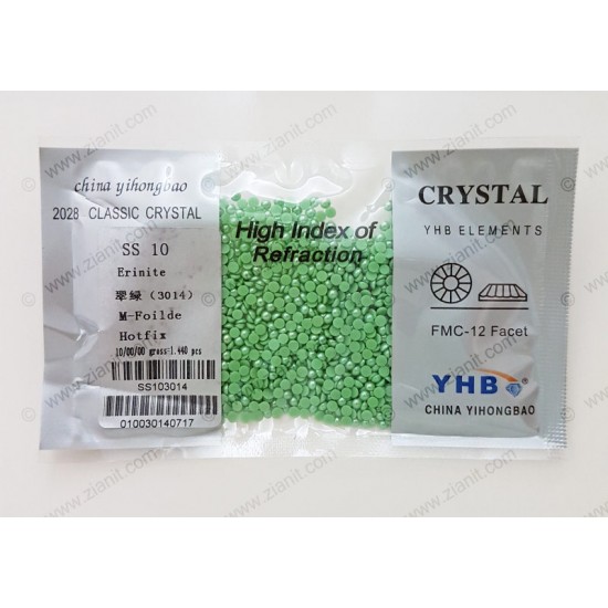 YHB Hotfix Ceramic Pearl SS10 Erinite 1440 pcs