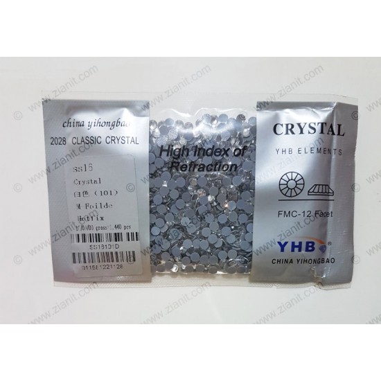 YHB Hotfix Crystals SS16 Crystal Color 1440 pcs YHB Hotfix Crystals SS16 Crystal Color 1440 pcs