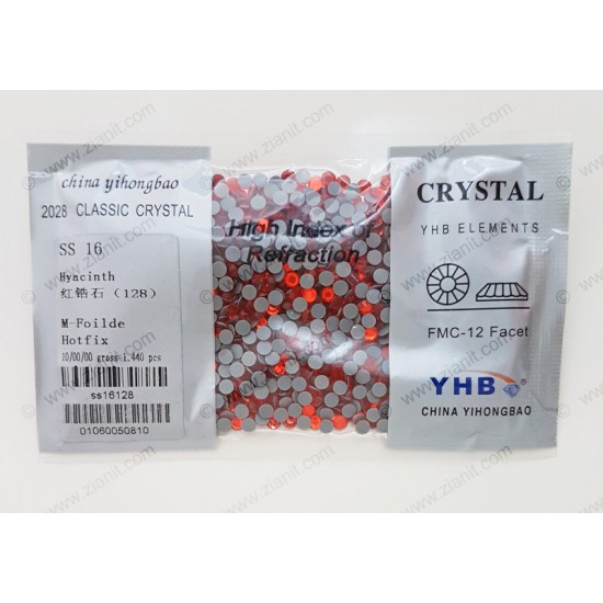 YHB Hotfix Crystals SS16 Hyacinth 1440 pcs