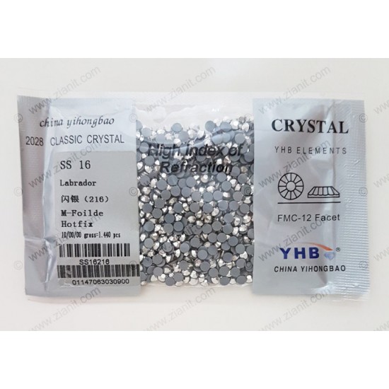 YHB Hotfix Crystals SS16 Labrador 1440 pcs YHB Hotfix Crystals SS16 Labrador 1440 pcs
