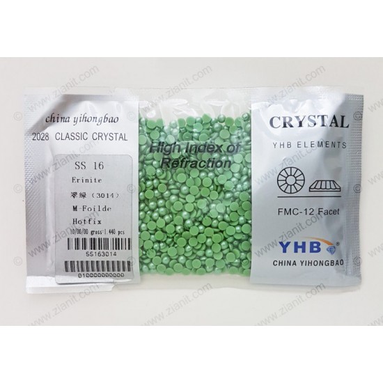 YHB Hotfix Ceramic Pearl SS16 Erinite 1440 pcs YHB Hotfix Ceramic Pearl SS16 Erinite 1440 pcs