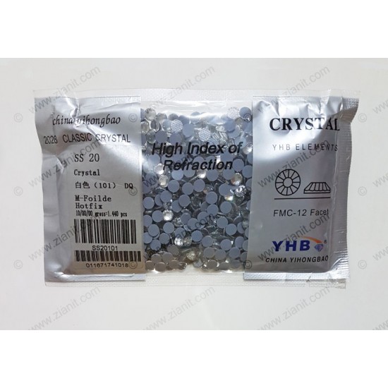 YHB Hotfix Crystals SS20 Crystal Color 1440 pcs