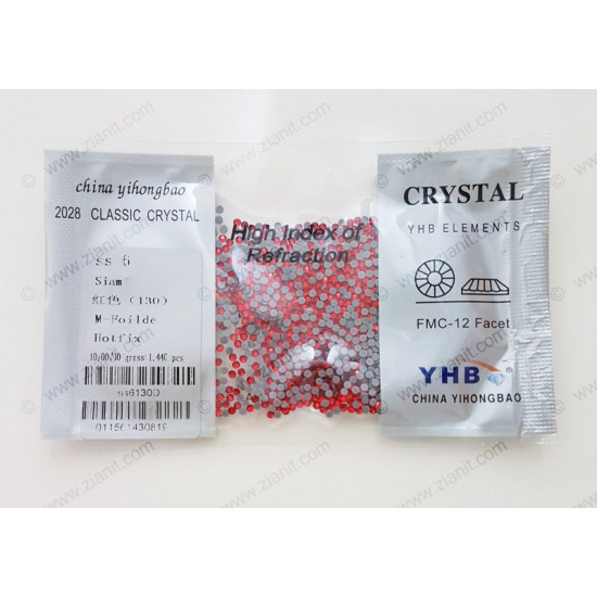 YHB Hotfix Crystals SS6 Siam 1440 pcs