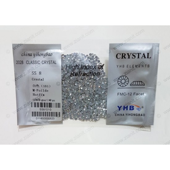 YHB Hotfix Crystals SS8 Crystal Color 1440 pcs