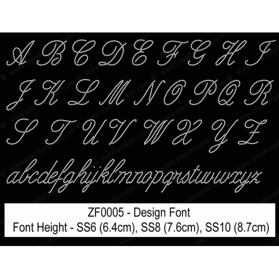 ZF0005 Rhinestone Design Font ZF0005 Rhinestone Design Font
