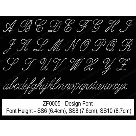 ZF0005 Rhinestone Design Font