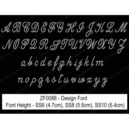 ZF0088 Rhinestone Design Font ZF0088 Rhinestone Design Font