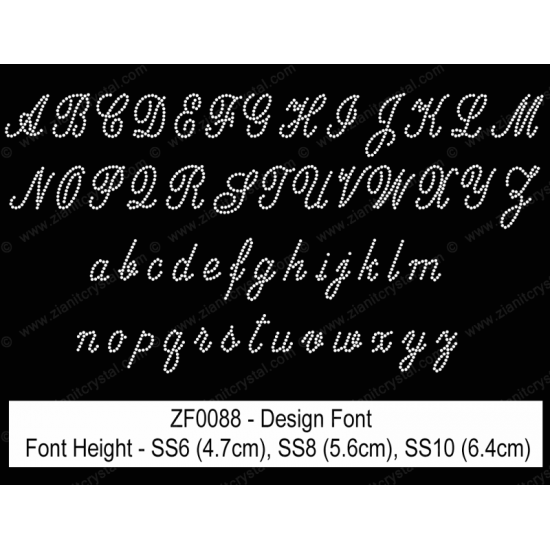 ZF0088 Rhinestone Design Font