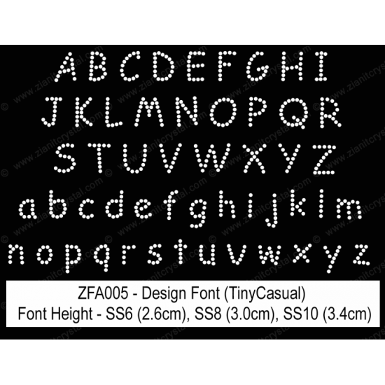 ZFA005 Rhinestone Design Font