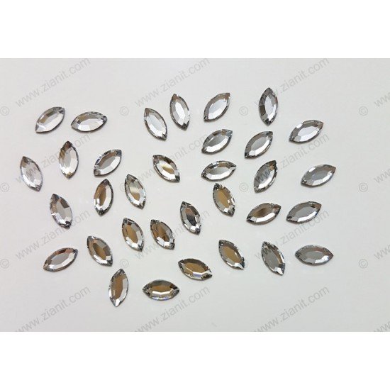 Swarovski 2200 Hotfix Crystals Navette Shape Crystal Color 8 x 4mm Swarovski 2200 Hotfix Crystals Navette Shape Crystal Color 8 x 4mm
