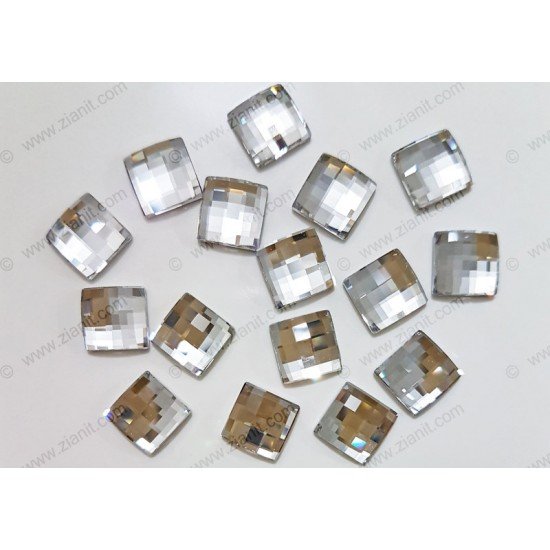 Swarovski 2493 Hotfix Crystals Chessboard Shape Crystal Color 8mm
