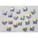 Swarovski 2493 Hotfix Crystals Chessboard Shape Crystal AB 8mm
