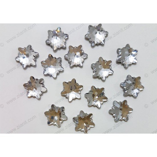 Swarovski 2753 Hotfix Crystals Edelweiss Shape Crystal Color 10mm