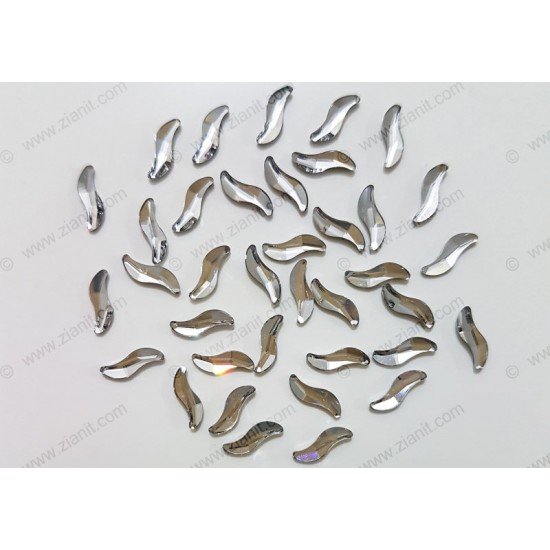 Swarovski 2788 Hotfix Crystals Wave Shape Crystal Color 8mm Swarovski 2788 Hotfix Crystals Wave Shape Crystal Color 8mm