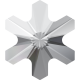 Swarovski 2826 Hotfix Crystals Rivoli Snowflake Shape Crystal Color 5mm