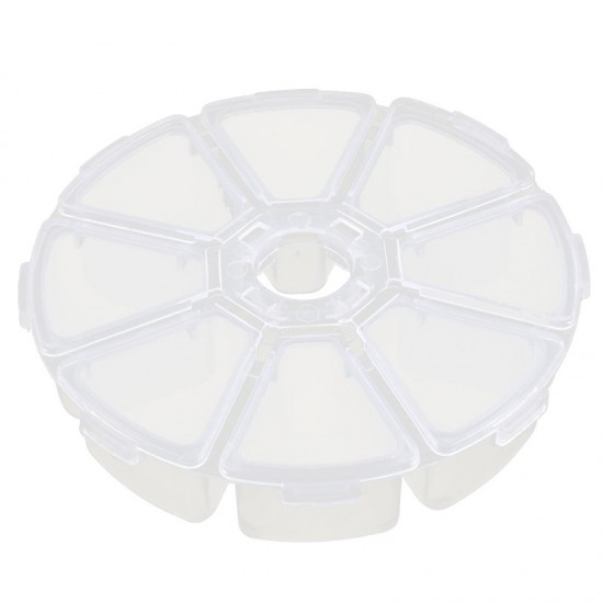 Round, 8 Compartment Hotfix Crystals Storage 10cm Diameter (Case Only) Round, 8 Compartment Hotfix Crystals Storage 10cm Diameter (Case Only)